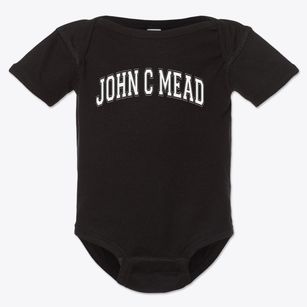 John C Mead Elementary School Varsity Arch Baby Onesie