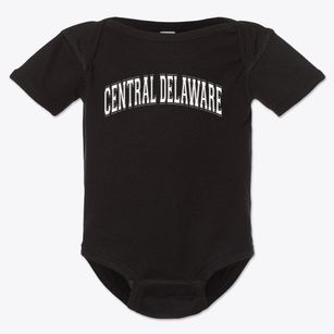 Central Delaware Christian Academy Varsity Arch Baby Onesie