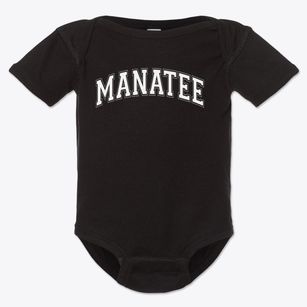 Manatee Elementary School Varsity Arch Baby Onesie