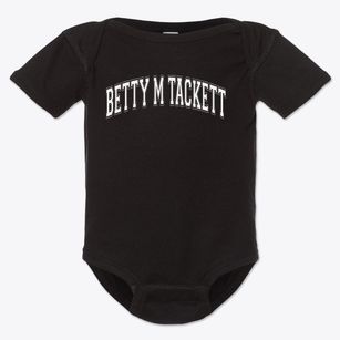Betty M Tackett School Varsity Arch Baby Onesie