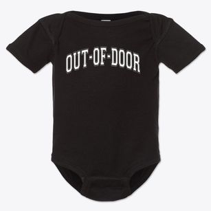 The Out-of-door Academy Varsity Arch Baby Onesie