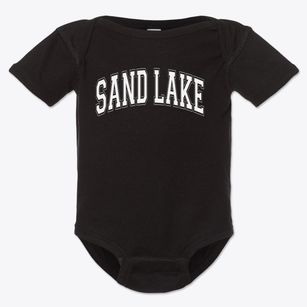 Sand Lake Elementary School Varsity Arch Baby Onesie