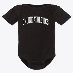 Online Athletics Varsity Arch Baby Onesie