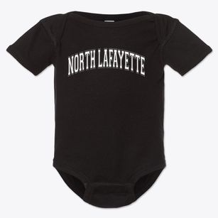 North Lafayette Elementary School Varsity Arch Baby Onesie