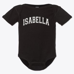 Isabella Elementary School Varsity Arch Baby Onesie