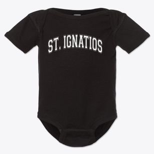 St Ignatios Of Antioch Parish Varsity Arch Baby Onesie