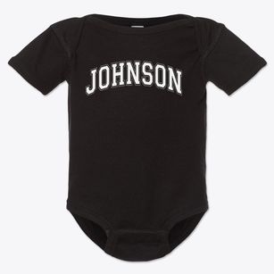 Johnson Elementary School Varsity Arch Baby Onesie