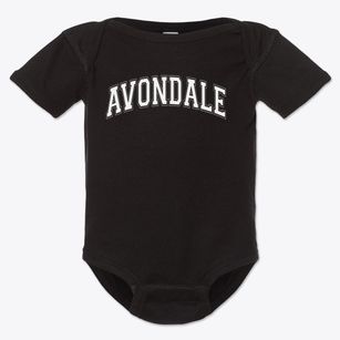 Avondale Elementary School Varsity Arch Baby Onesie