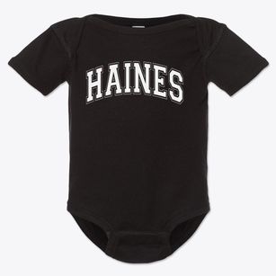 Haines Elementary School Varsity Arch Baby Onesie
