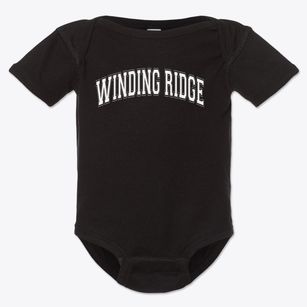 Winding Ridge Elementary School Varsity Arch Baby Onesie