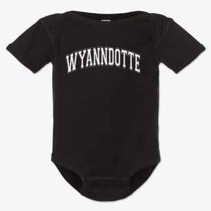 Wyanndotte School Varsity Arch Baby Onesie