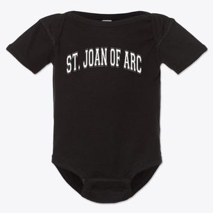 St. Joan Of Arc School Varsity Arch Baby Onesie