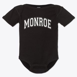 Monroe Elementary School Varsity Arch Baby Onesie