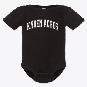 Karen Acres Elementary School Varsity Arch Baby Onesie