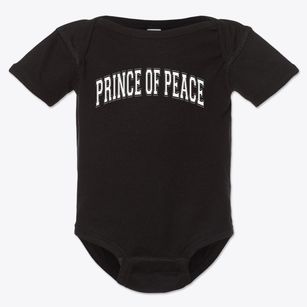 Prince Of Peace Parish Varsity Arch Baby Onesie