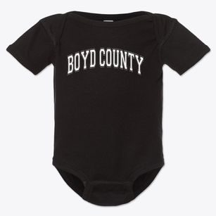 Boyd County Middle School Varsity Arch Baby Onesie