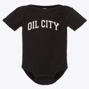 Oil City Elementary School Varsity Arch Baby Onesie