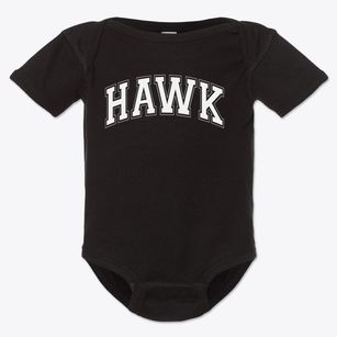 Hawk Primary School Varsity Arch Baby Onesie