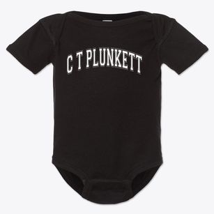 C T Plunkett Elementary School Varsity Arch Baby Onesie