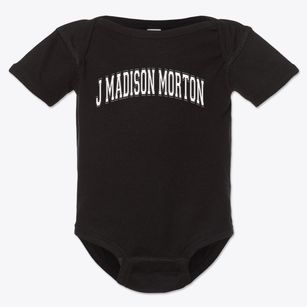 J Madison Morton Middle School Varsity Arch Baby Onesie