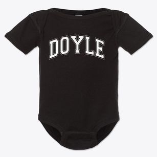 Doyle Elementary School Varsity Arch Baby Onesie