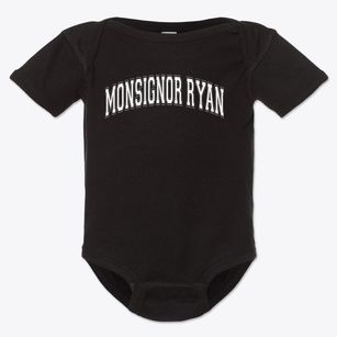 Monsignor Ryan Memorial High School Varsity Arch Baby Onesie