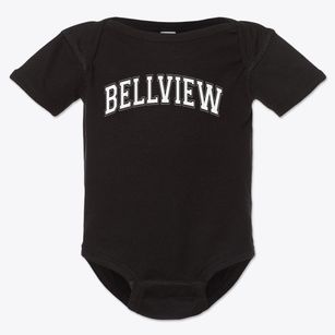 Bellview Elementary School Varsity Arch Baby Onesie