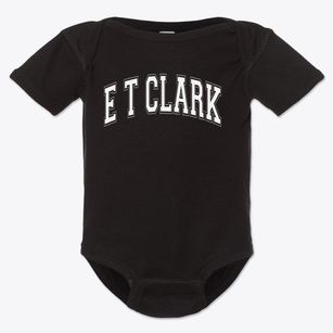 E T Clark Academy Varsity Arch Baby Onesie