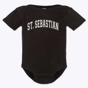 Saint Sebastian School Varsity Arch Baby Onesie