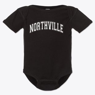 Northville Montessori Center Varsity Arch Baby Onesie