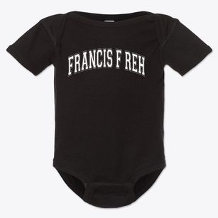 Francis F Reh Academy Varsity Arch Baby Onesie