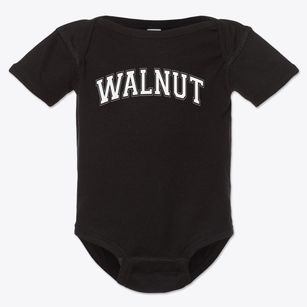 Walnut Attendance Center Varsity Arch Baby Onesie