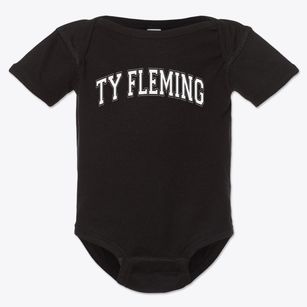 Ty Fleming Elementary School Varsity Arch Baby Onesie