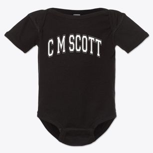 C M Scott Development Center Varsity Arch Baby Onesie