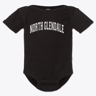 North Glendale Elementary School Varsity Arch Baby Onesie