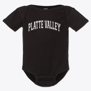 Platte Valley District 8 School Varsity Arch Baby Onesie