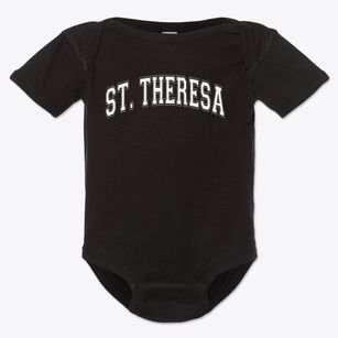 Saint Theresa School Varsity Arch Baby Onesie