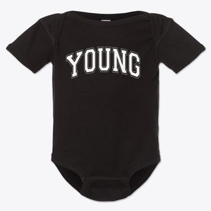 Young Elementary School Varsity Arch Baby Onesie