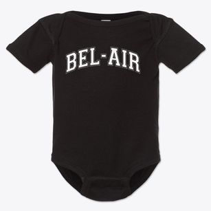Bel-air Elementary School Varsity Arch Baby Onesie
