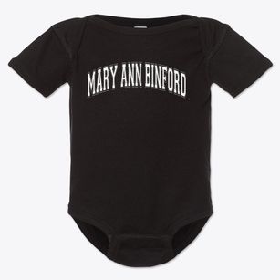 Mary Ann Binford Elementary School Varsity Arch Baby Onesie