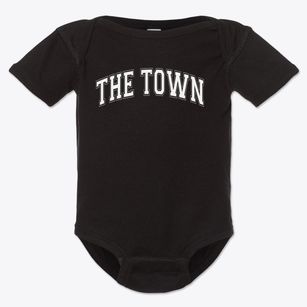 The Town School Varsity Arch Baby Onesie