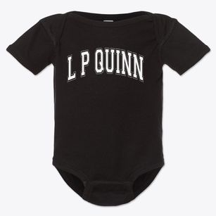 L P Quinn Elementary School Varsity Arch Baby Onesie