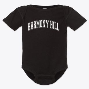 Harmony Hill School Varsity Arch Baby Onesie