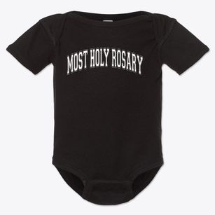 Most Holy Rosary School Varsity Arch Baby Onesie