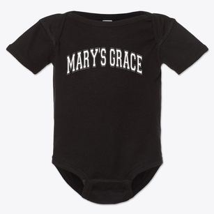 Mary's Grace School Varsity Arch Baby Onesie
