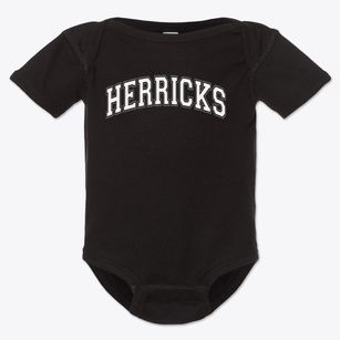 Herricks Middle School Varsity Arch Baby Onesie