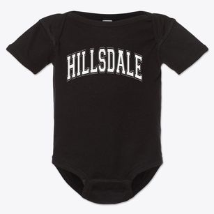 Hillsdale Middle School Varsity Arch Baby Onesie