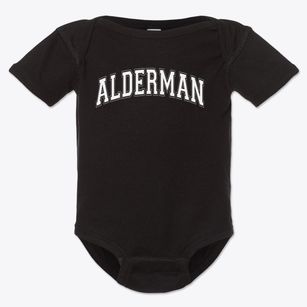 Alderman Road Elementary Varsity Arch Baby Onesie
