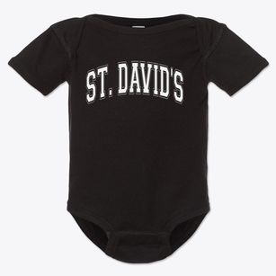 St. David's School Varsity Arch Baby Onesie