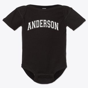 Fred A Anderson Elementary School Varsity Arch Baby Onesie